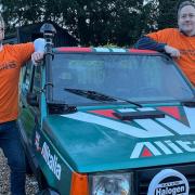 Friends drive Fiat Panda across the desert to tackle 'terrible disease with no cure'