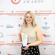 Zoe Smith with her award