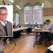 Cllr Turner spoke about adult social care at a meeting of Downley Parish Council