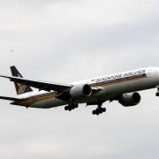 File pic of Singapore Airlines landing at Heathrow Airport. A person has died after a flight from Heathrow Airport to Singapore 