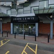 The court heard that the woman targeted the John Lewis branch in High Wycombe (pictured)