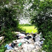 Flytipping waste found dumped in Little Marlow