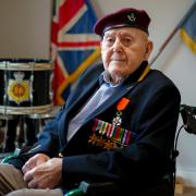Veteran Peter Belcher at Broughton House in Salford, ahead of the 80th anniversary of D-Day.