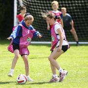 Kellogg's Football Camps taster session held at St Oswalds Catholic Primary School, Ashton-in-Makerfield, Wigan