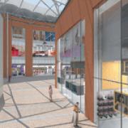 Taking shape: A view of the shopping centre
