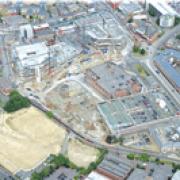 Rapid growth: An aerial view of the construction