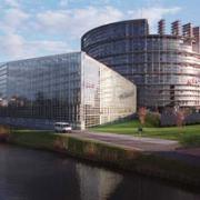 The European Parliament building Strasbourg