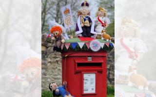 Incredible postbox topper in Thornborough Village