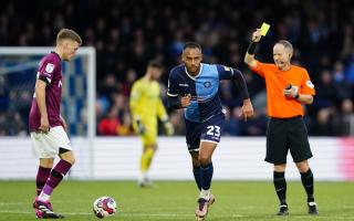 Jordan Obita (pictured playing for Wycombe against Derby on February 11 this year) has revealed the reason why he left the club in the summer