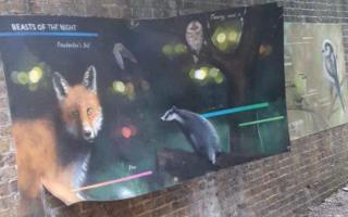 'It's a hotspot for antisocial behaviour': Vandals rip down 'unique' community mural