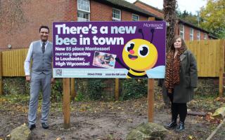 Busy Bees managing director Nitin Jain and area director Faye Dutton at the new Montessori nursery