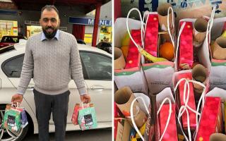 Buckinghamshire Councillor hands out Christmas gift bags to residents in need