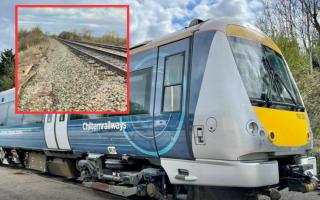 Disruption to train service after landslip on tracks