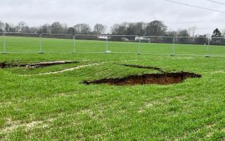 New sinkholes that have appeared above where the HS2 tunnel is being drilled
