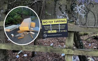 Resident slams 'disgraceful' fly-tipping on roadside in Bucks