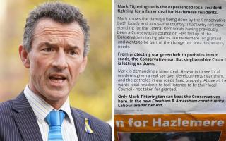 Cllr Ed Gemmell criticised the Lib Dems' Hazlemere campaign literature