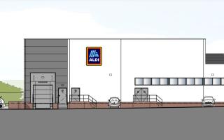 Plans for the new Aldi store in Amersham