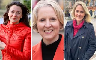 Liberal Democrat MP for Chesham and Amersham Sarah Green (L), Labour’s parliamentary candidate for Wycombe Emma Reynolds (C) and Labour’s parliamentary candidate for Aylesbury Laura Kyrke-Smith (R) have welcomed the general election announcement