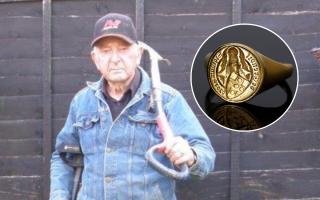 Man, 85, finds £8k gold ring belonging to 18th century Prime Minister in Bucks field