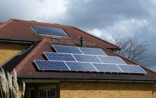 My solar panels soak up the sun's free clean energy