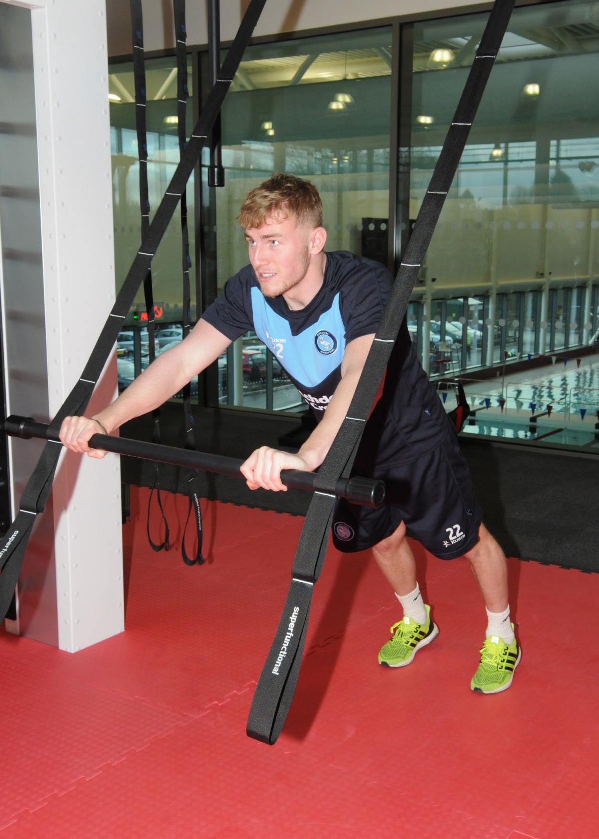 Wycombe Wanderers train at the newly opened Wycombe Leisure Centre - ARM Images