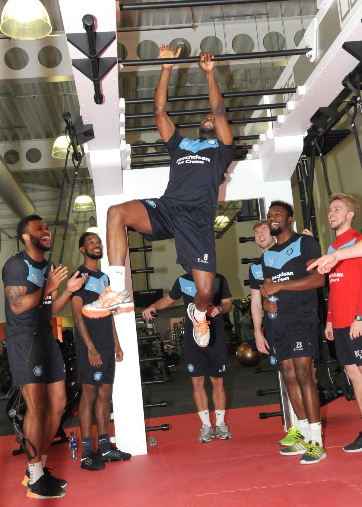 Wycombe Wanderers train at the newly opened Wycombe Leisure Centre - ARM Images