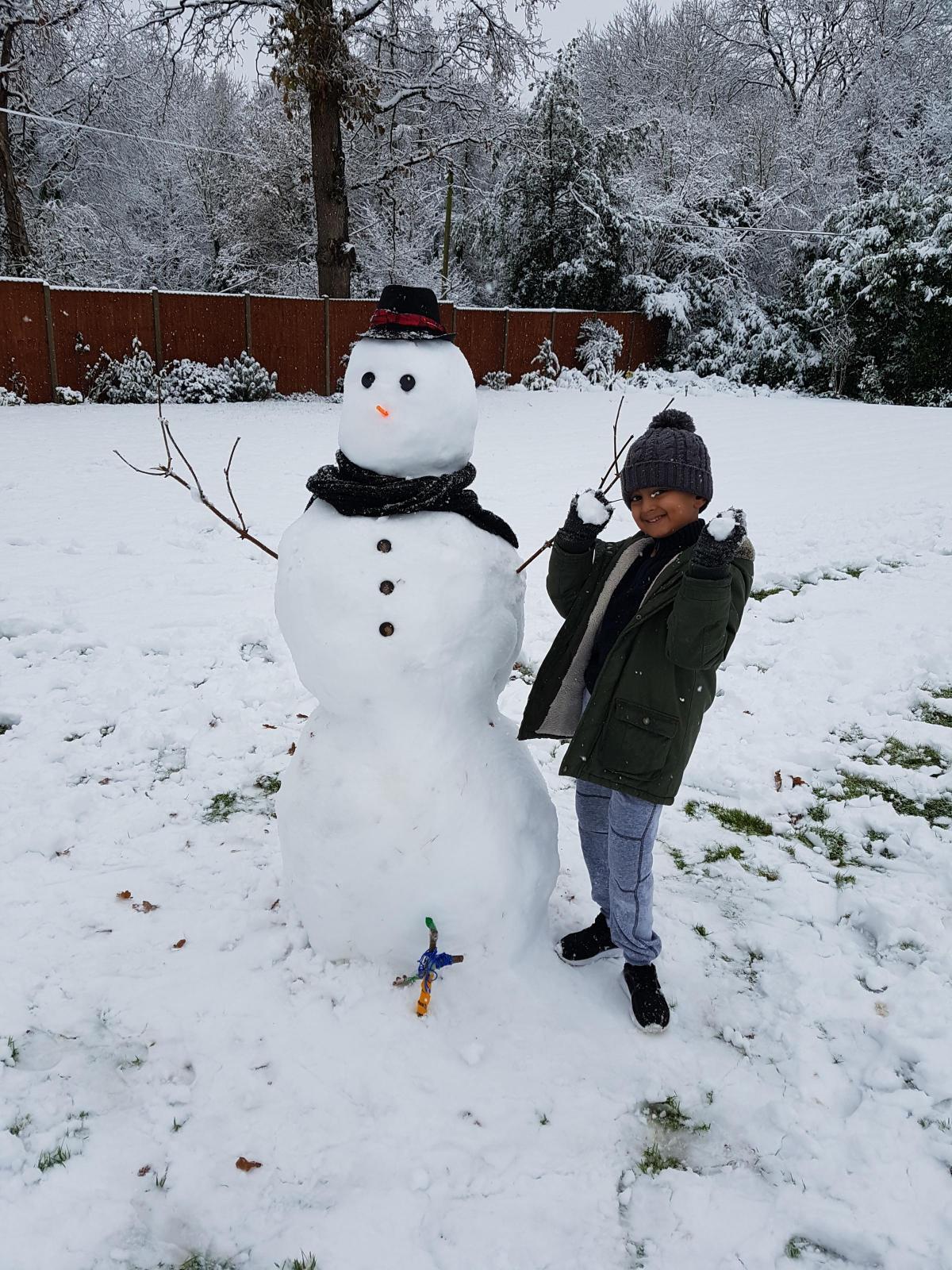 Snowman in Gerrards Cross