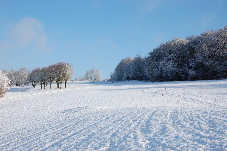 Snow stops play at Wycombe Heights golf club. Picture by Michelle Slater