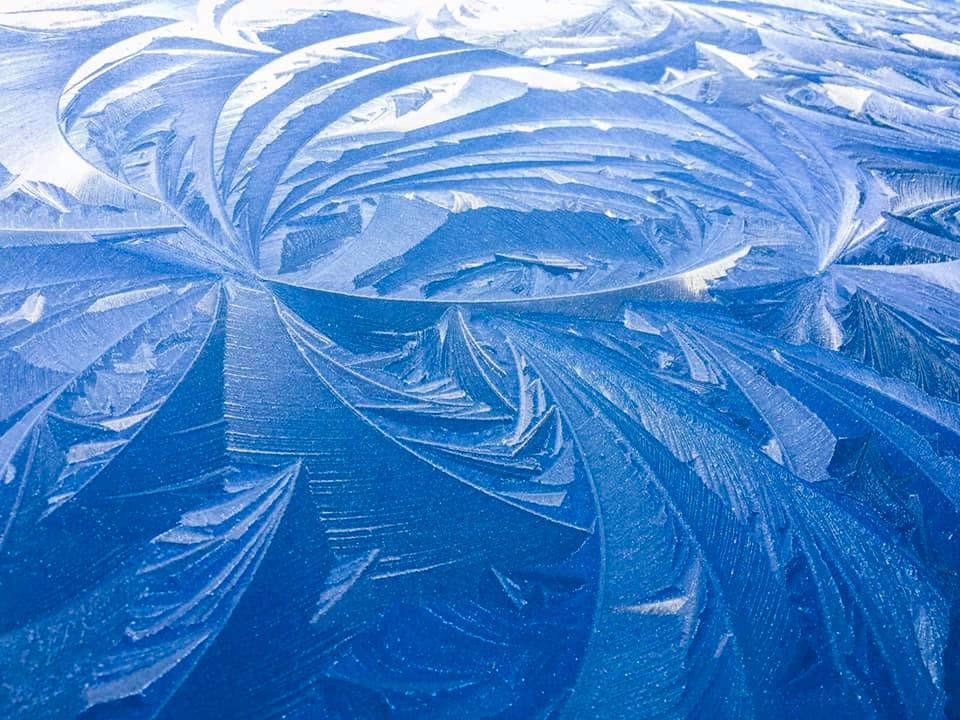 Ice formations on the car by Adam Whitlock