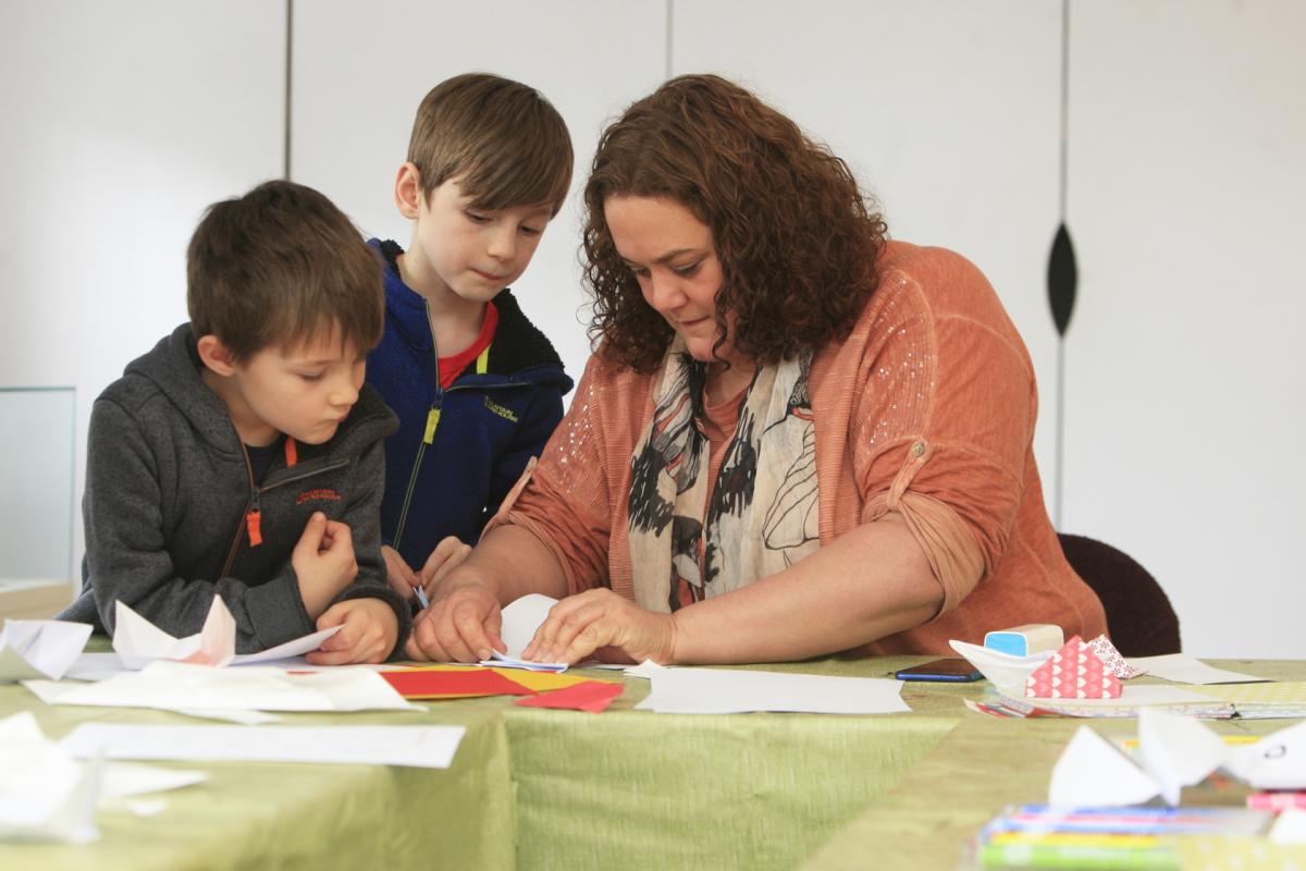 Crafts with Anna Schofield at Amersham Museum. Picture by Anita Ross Marshall